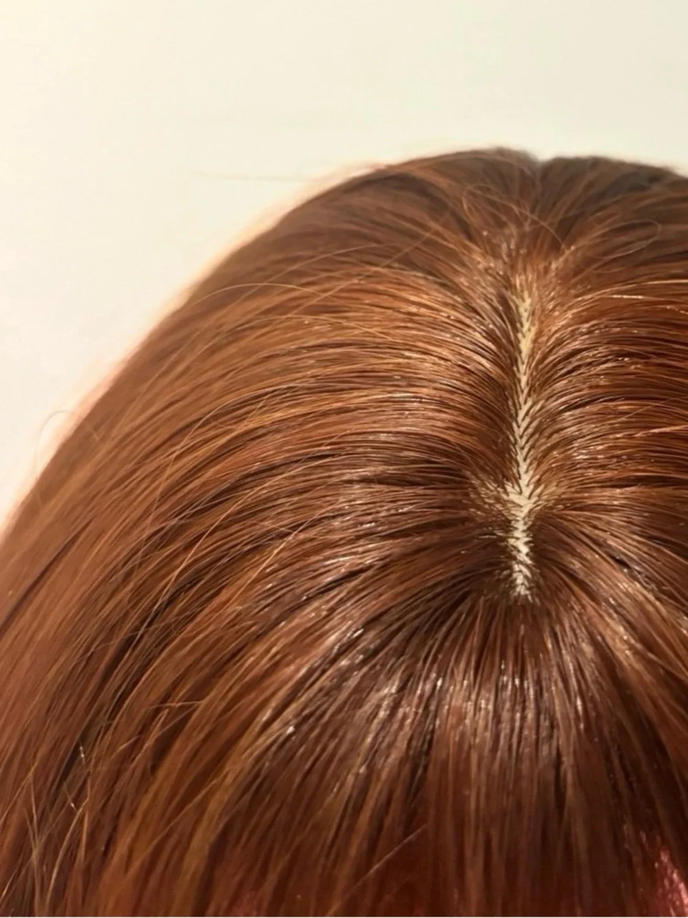 NWOT Copper Red Blended Women's Synthetic Wig with Bangs - Size Petite
